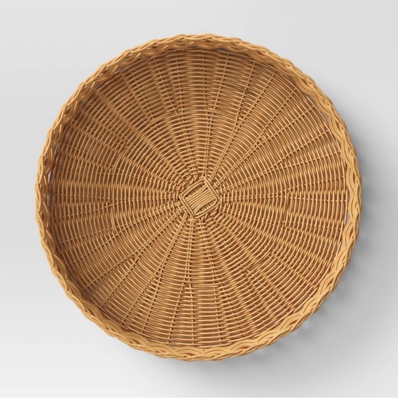 Target Round Multiweave Rattan Tray - Threshold - Picture 3 of 5